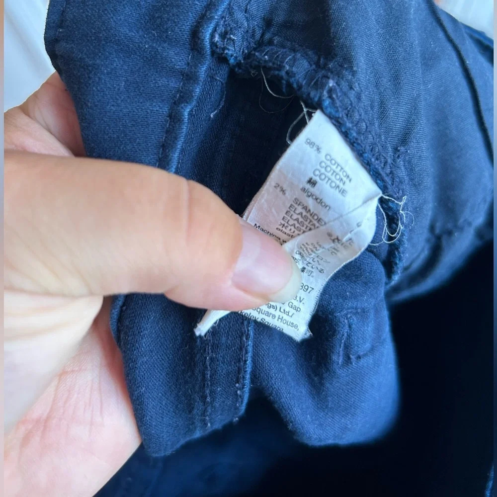 GAP ALWAYS SKINNY WOMENS BLUE CHINO PANTS - Picture 4 of 5